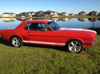 1965 Red Striped Mustang