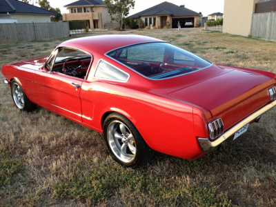 1965 Red Mustang Fastback