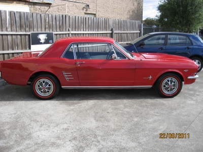 1966 Candy Apple Red Mustang